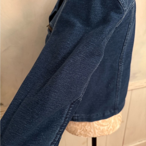 Free people sweat shirt Denim Blue Women's Jacket - Picture 6 of 12
